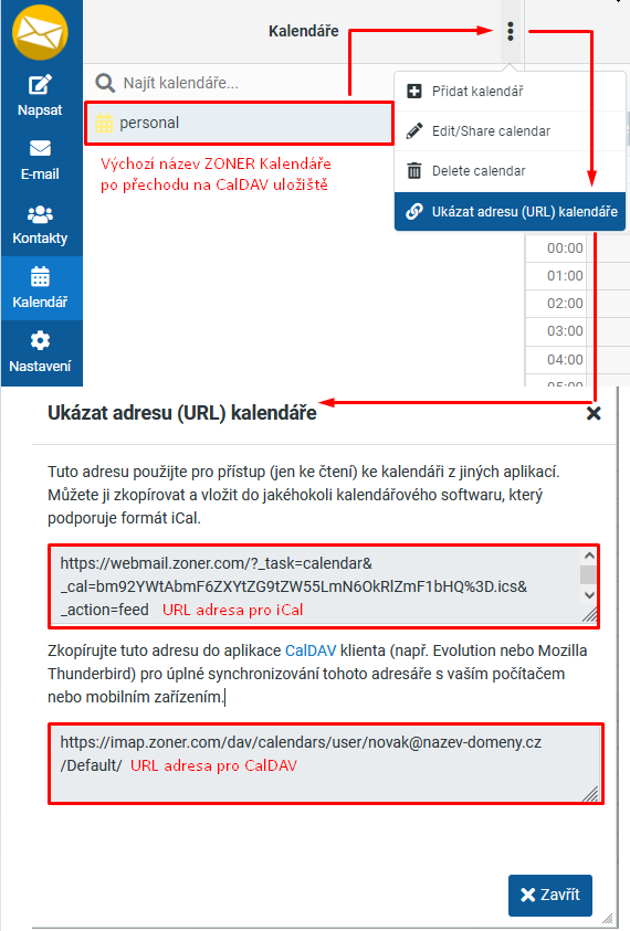 Zoner Kalendar S Podporou Caldav A Ical